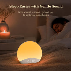 REACHER luz de amanecer encendida para un despertar más natural y suave