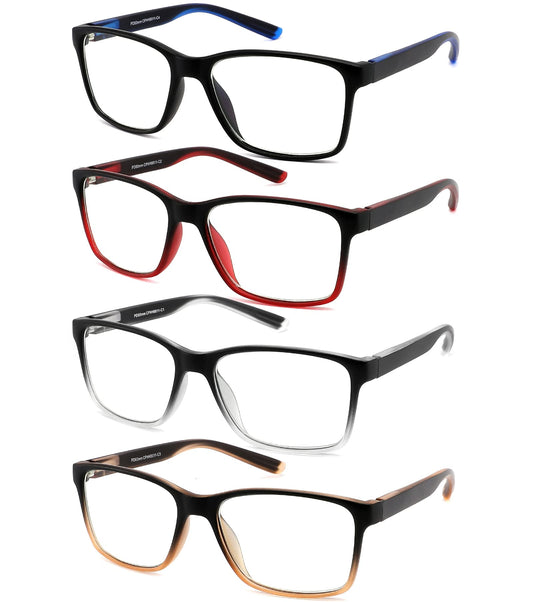 Readersoul vista frontal del pack de cuatro gafas, versatilidad inmediata