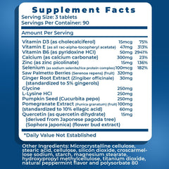 Real Health etiqueta nutricional clara indicando ingredientes y dosis