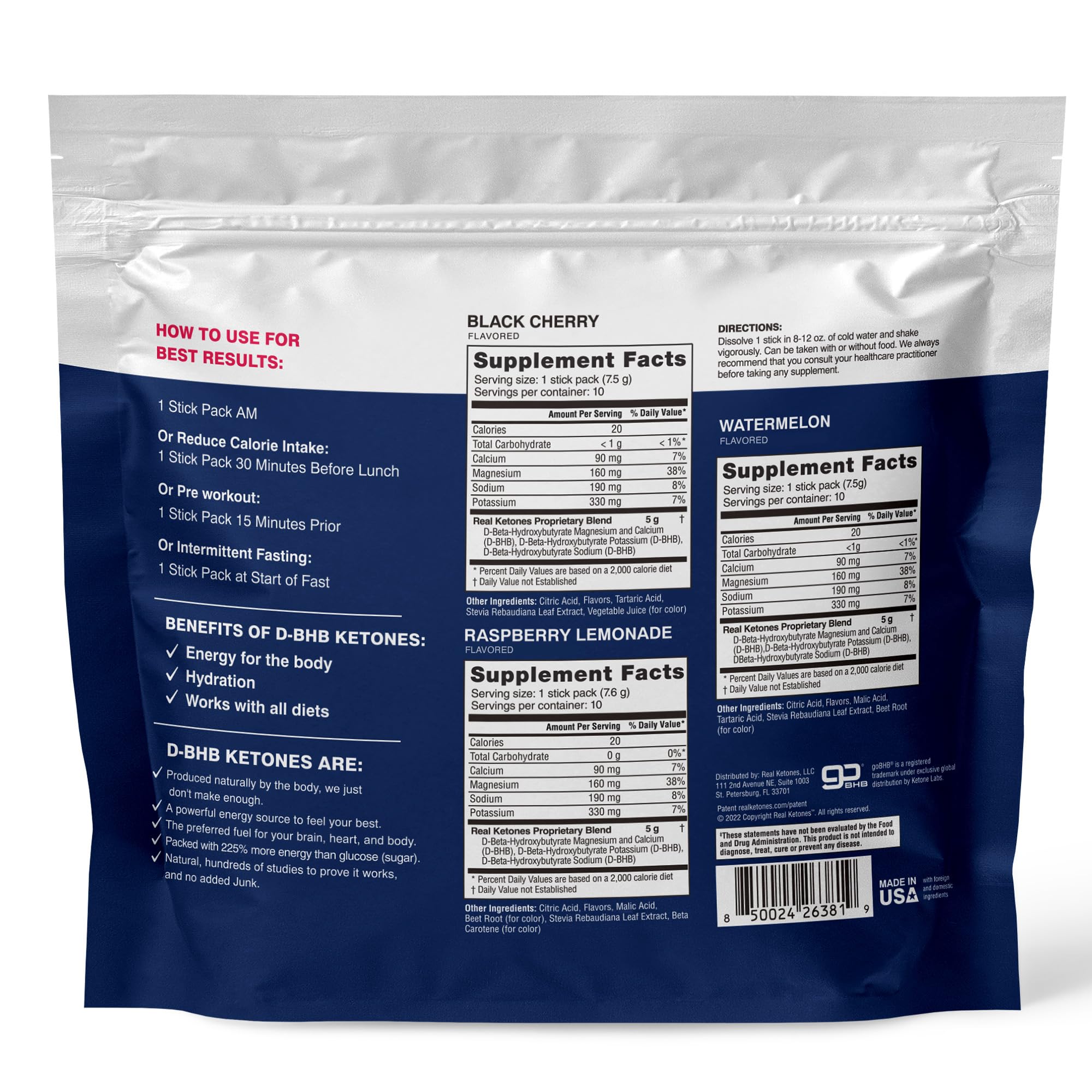 Real Ketones en escena lifestyle con agua y libreta mostrando uso en rutina diaria