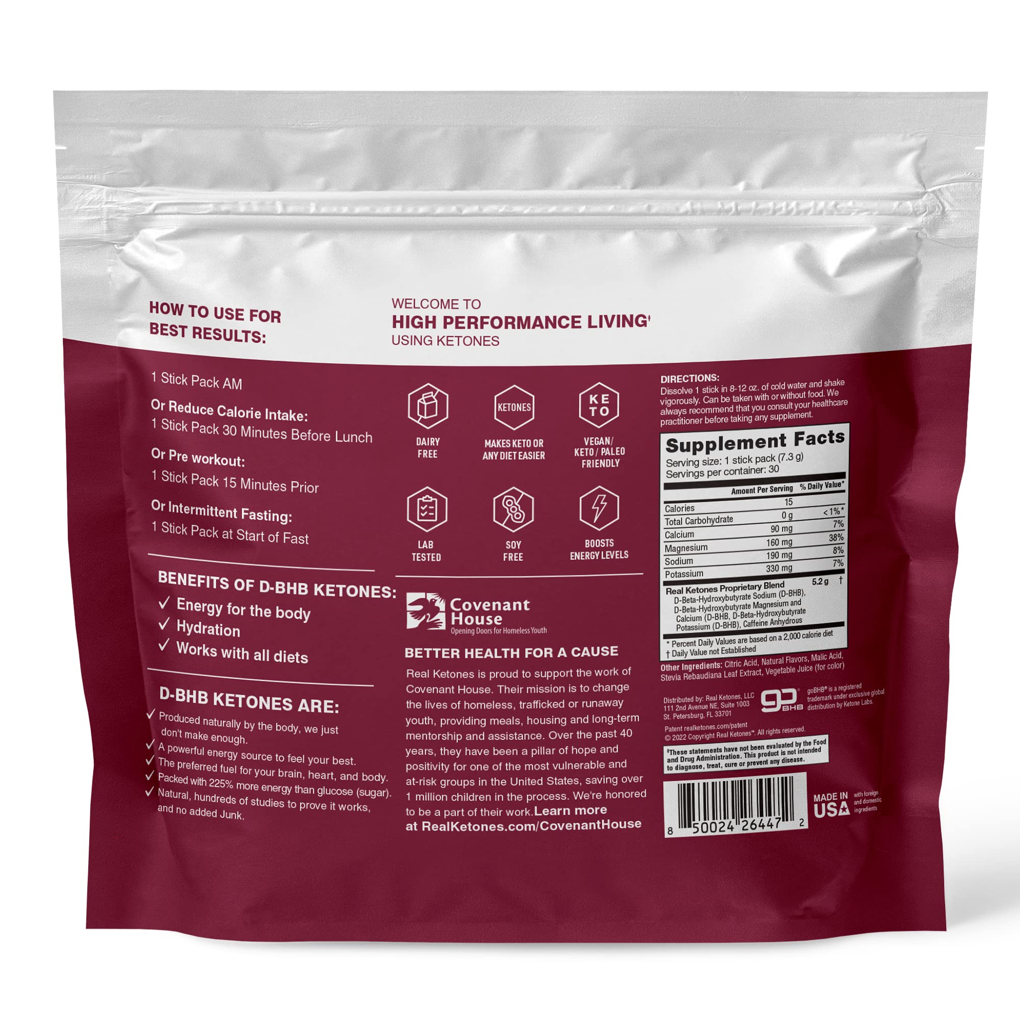 Real Ketones cápsulas de electrolitos y BHB destacadas con claridad
