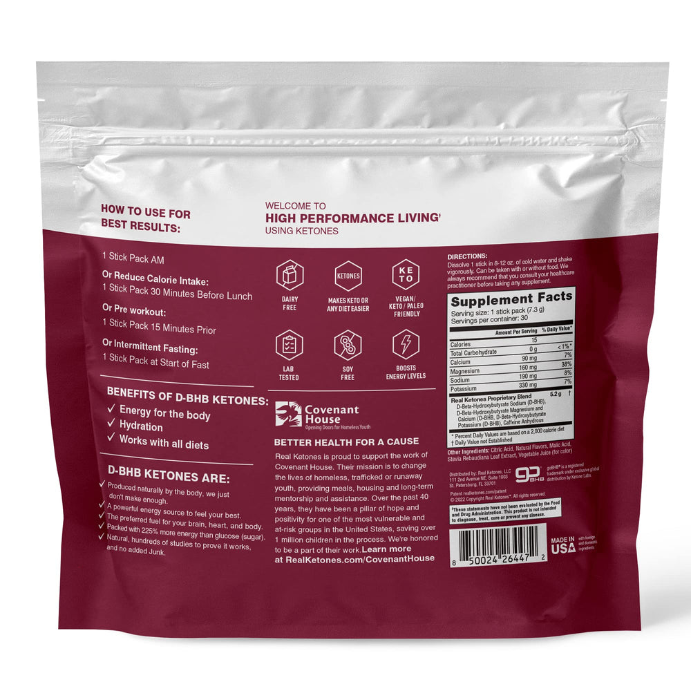 Real Ketones cápsulas de electrolitos y BHB destacadas con claridad