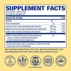Polvo Real Ketones mostrando textura fina que facilita disolución