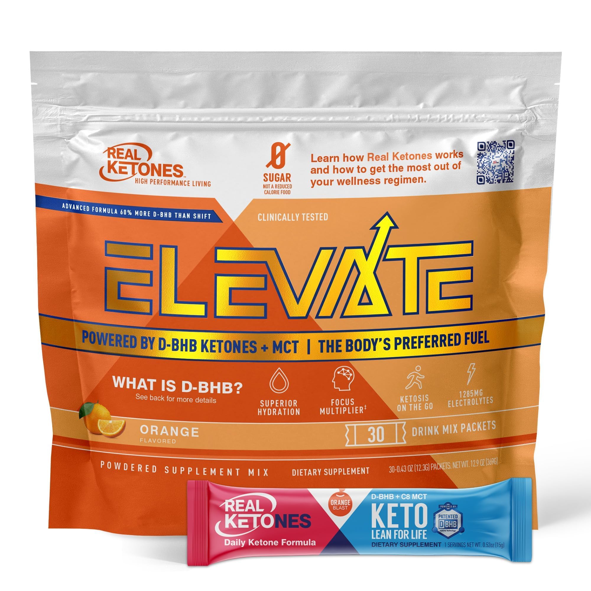 Real Ketones sobre frontal mostrando diseño y conveniencia para llevar