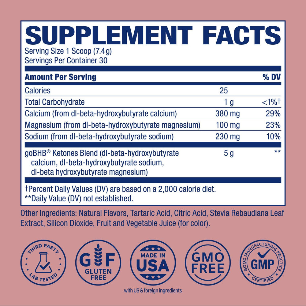 Cucharada de Real Ketones vertida del envase, mezcla fácil y sin grumos