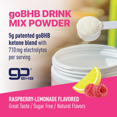 Bebida Real Ketones preparada sabor Raspberry Lemonade hidratación rápida