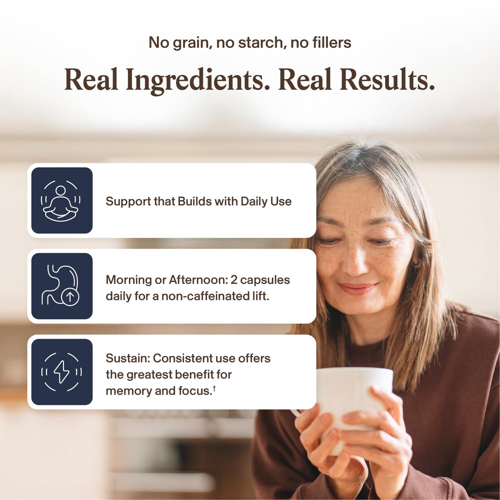 Real Mushrooms empaque sostenible y diseño limpio que inspira confianza