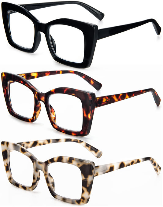 REAVEE gafas frontal carey estilo oversize cómodo ajuste