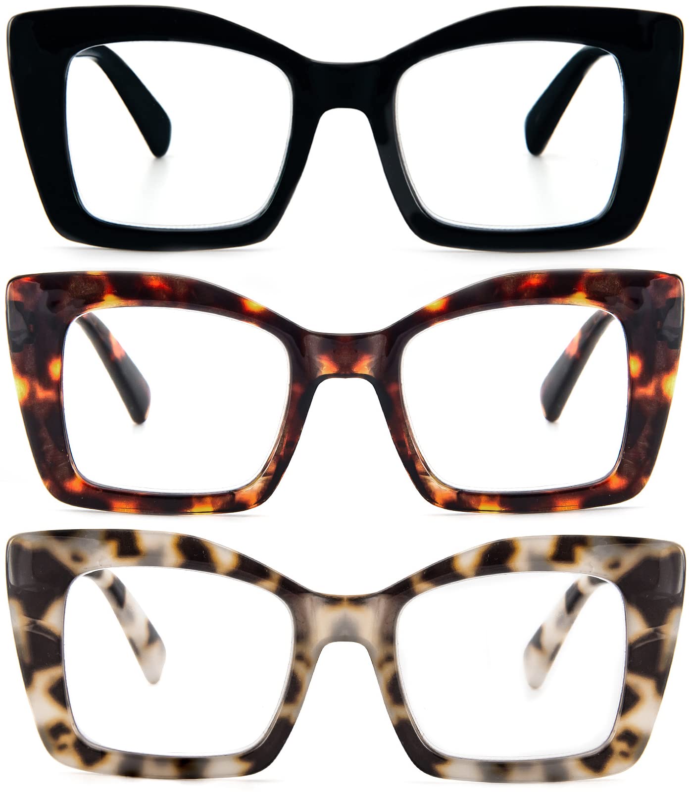 REAVEE frontal montura negra mostrando estilo y confort