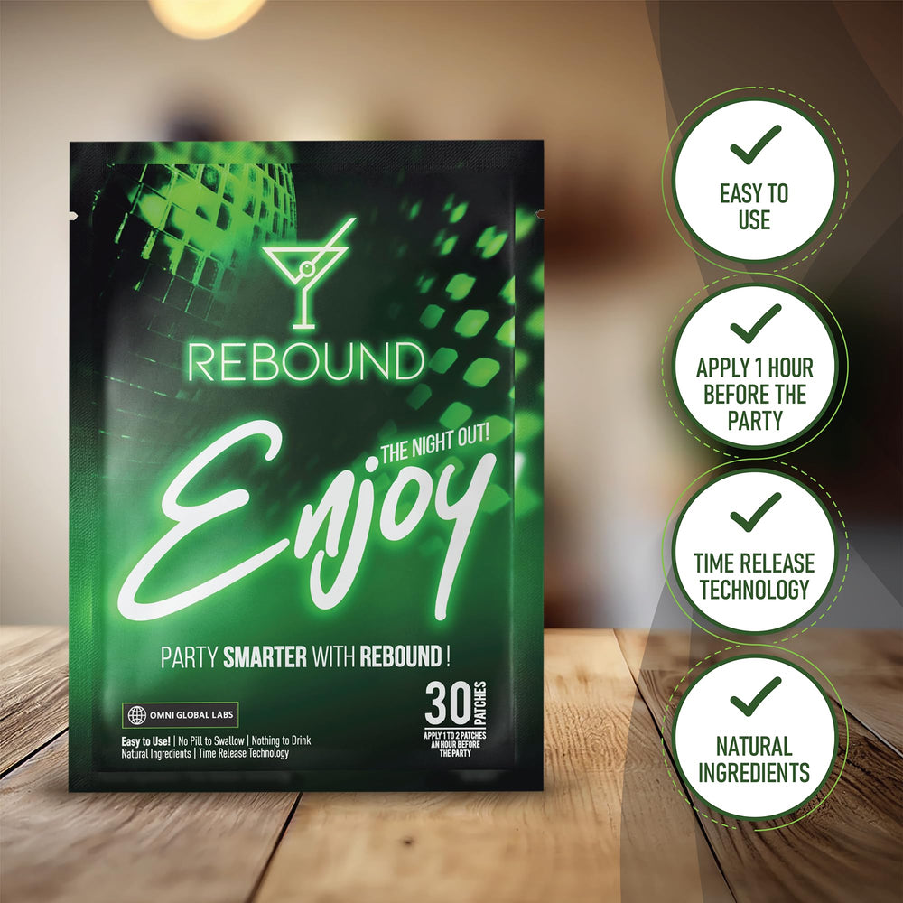 Rebound parche junto a una moneda para comparar tamaño y facilitar cálculo visual