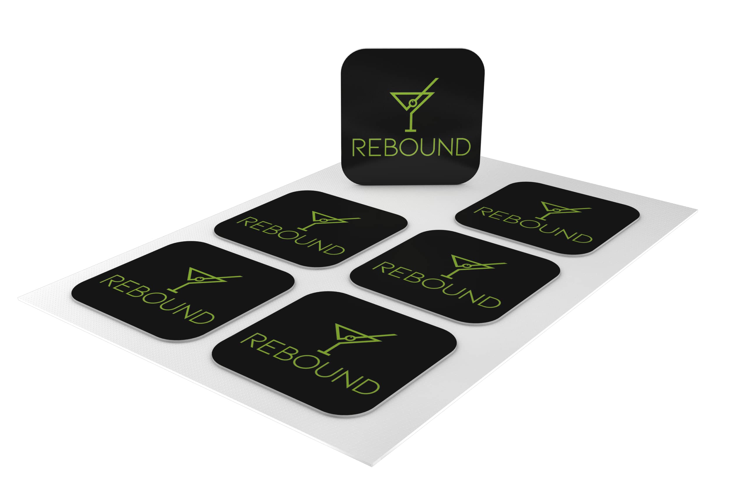 Rebound detalle del adhesivo del parche que evidencia confort y sujeción segura