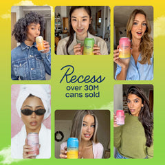 Recess detalle de etiqueta que destaca ingredientes funcionales