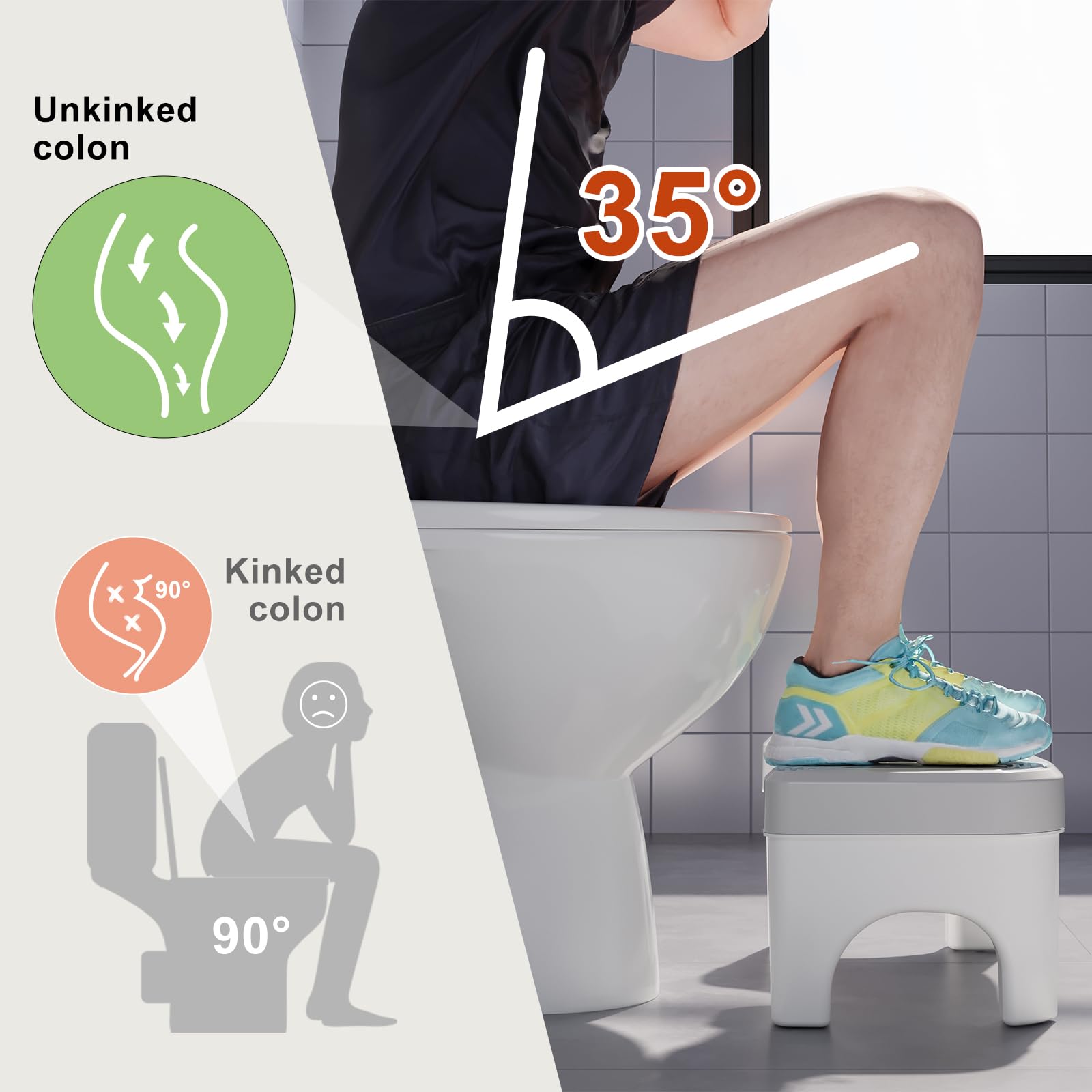 Recximi detalle lateral que muestra la forma ergonómica y borde antideslizante