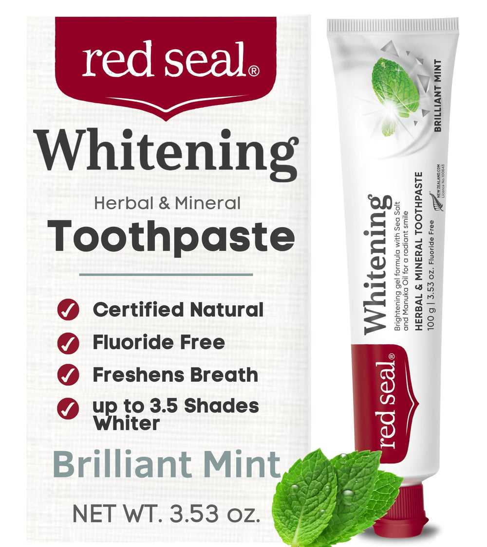 Red Seal frente del tubo mostrando diseño y beneficios naturales