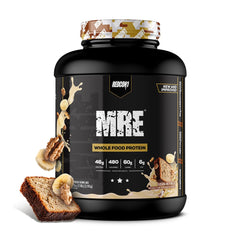 REDCON1 envase frontal mostrando sabor Banana Nut Bread y beneficio práctico