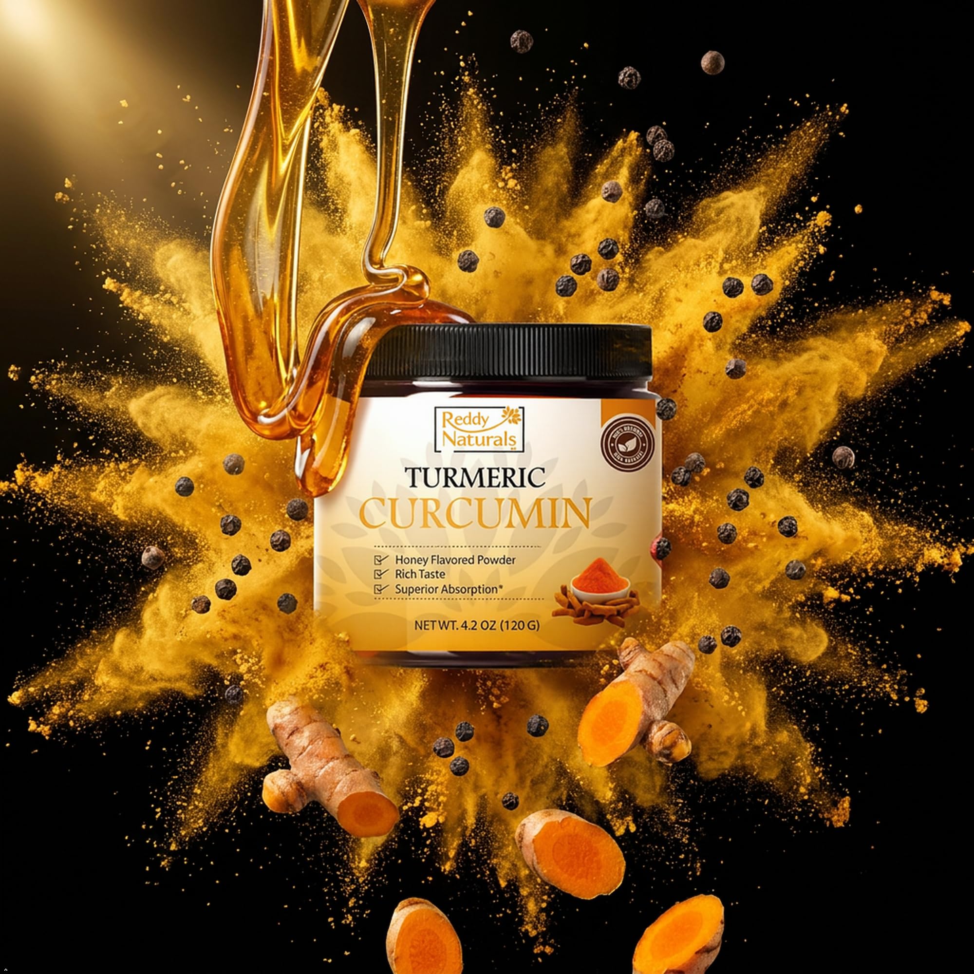Reddy Naturals etiqueta nutricional legible con ingredientes naturales y transparencia