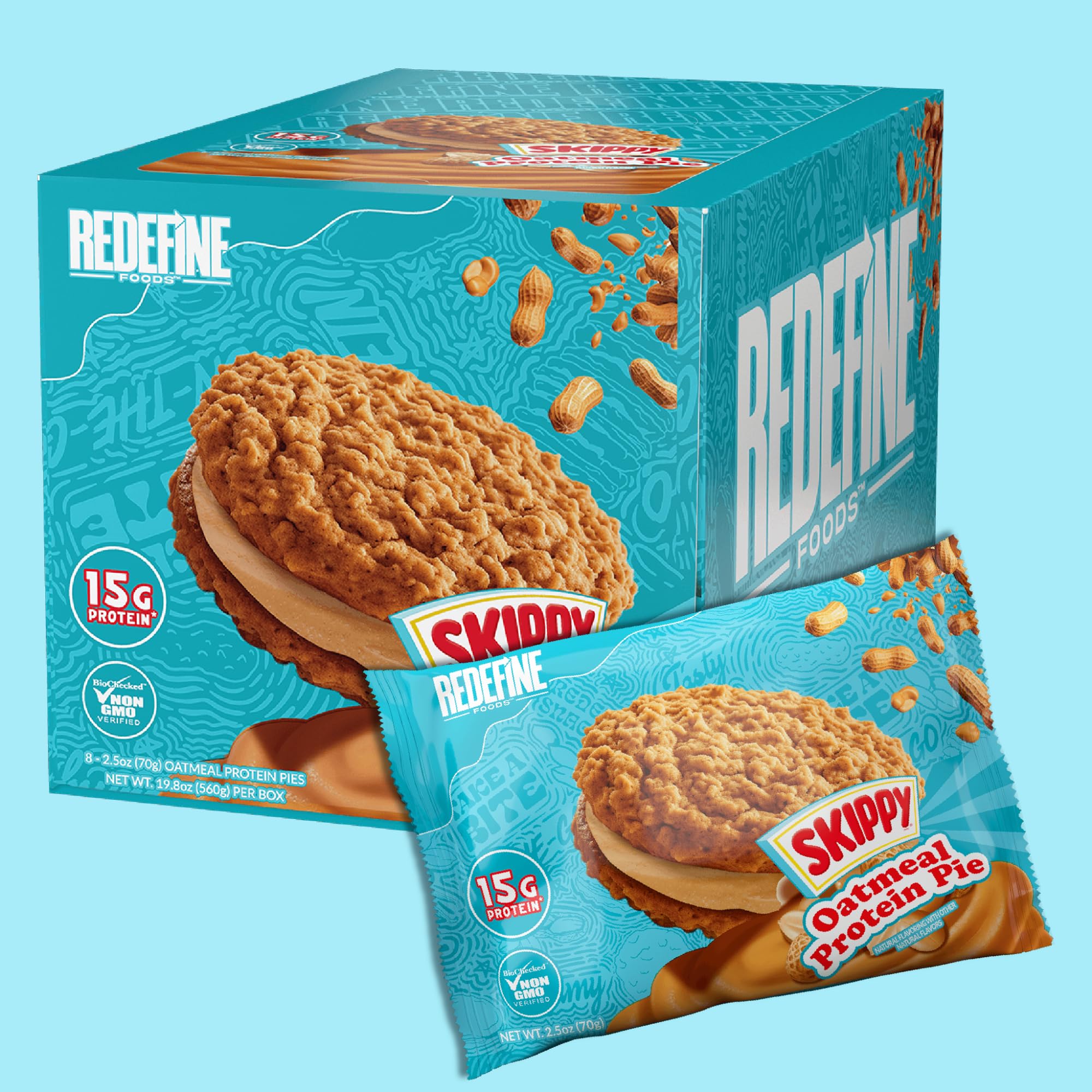 REDEFINE corte interior que revela relleno de SKIPPY y jugosidad