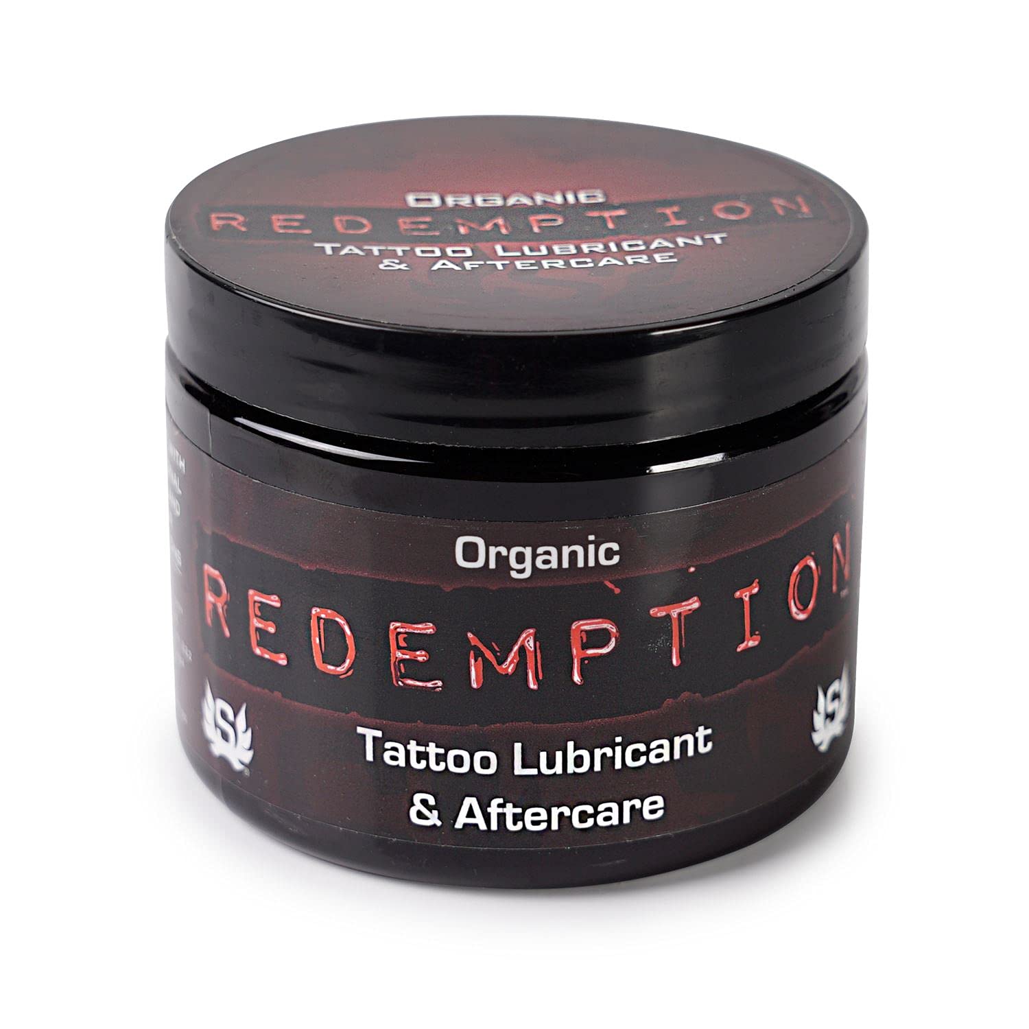 Redemption tarro frontal de 6 oz mostrando etiqueta y envase, cuidado natural profesional