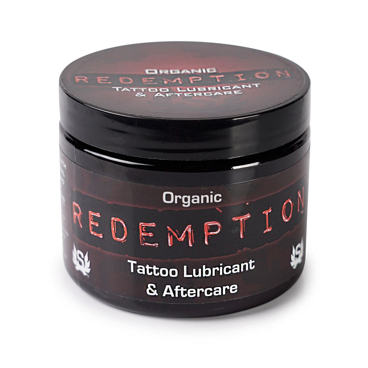 Redemption tarro frontal de 6 oz mostrando etiqueta y envase, cuidado natural profesional