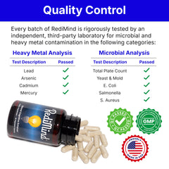RediMind ingredientes botánicos agrupados, evidencia origen natural