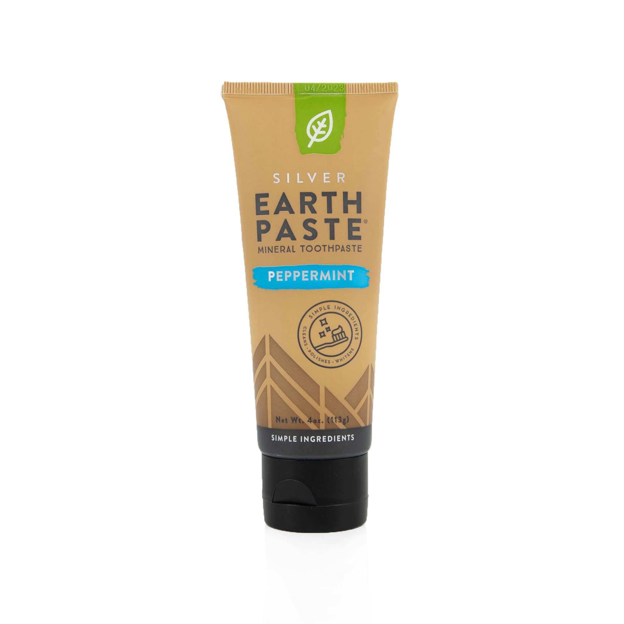REDMOND Earthpaste envase frontal mostrando etiquetas claras y beneficios