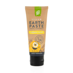REDMOND Earthpaste frente del tubo mostrando etiqueta y aroma limón