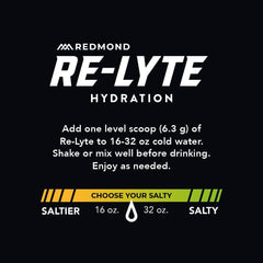 REDMOND bote de Re-Lyte junto a objetos para comparar tamaño y porciones