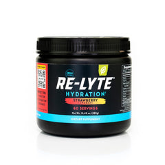 REDMOND empaque frontal de Re-Lyte Strawberry Lemonade mostrando sabor y beneficios