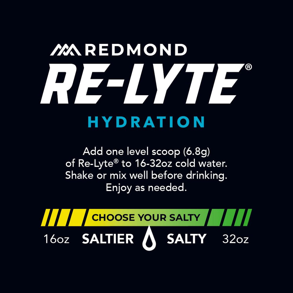 REDMOND etiqueta con lista de ingredientes y minerales para confianza del consumidor