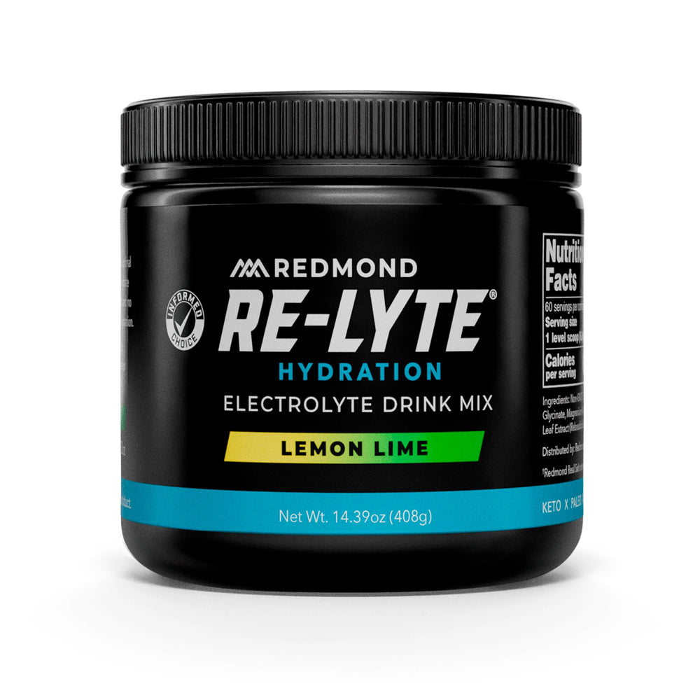 REDMOND empaque frontal Lemon Lime mostrando presentación y beneficio hidratante