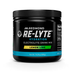 REDMOND empaque frontal Lemon Lime mostrando presentación y beneficio hidratante