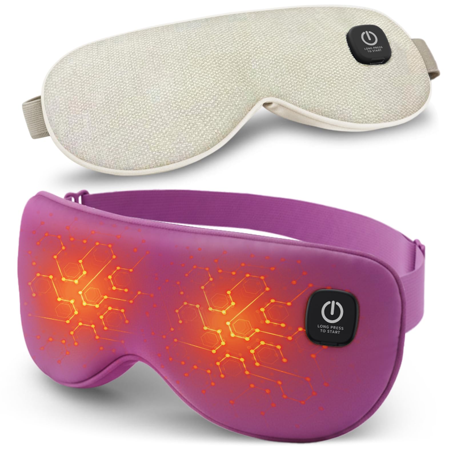 REFDAQ mascarilla ocular frontal mostrando diseño ergonómico y bloqueo de luz