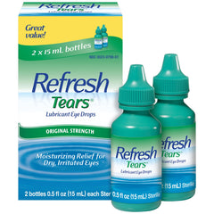 Refresh frasco frontal mostrando diseño y tamaño para alivio rápido