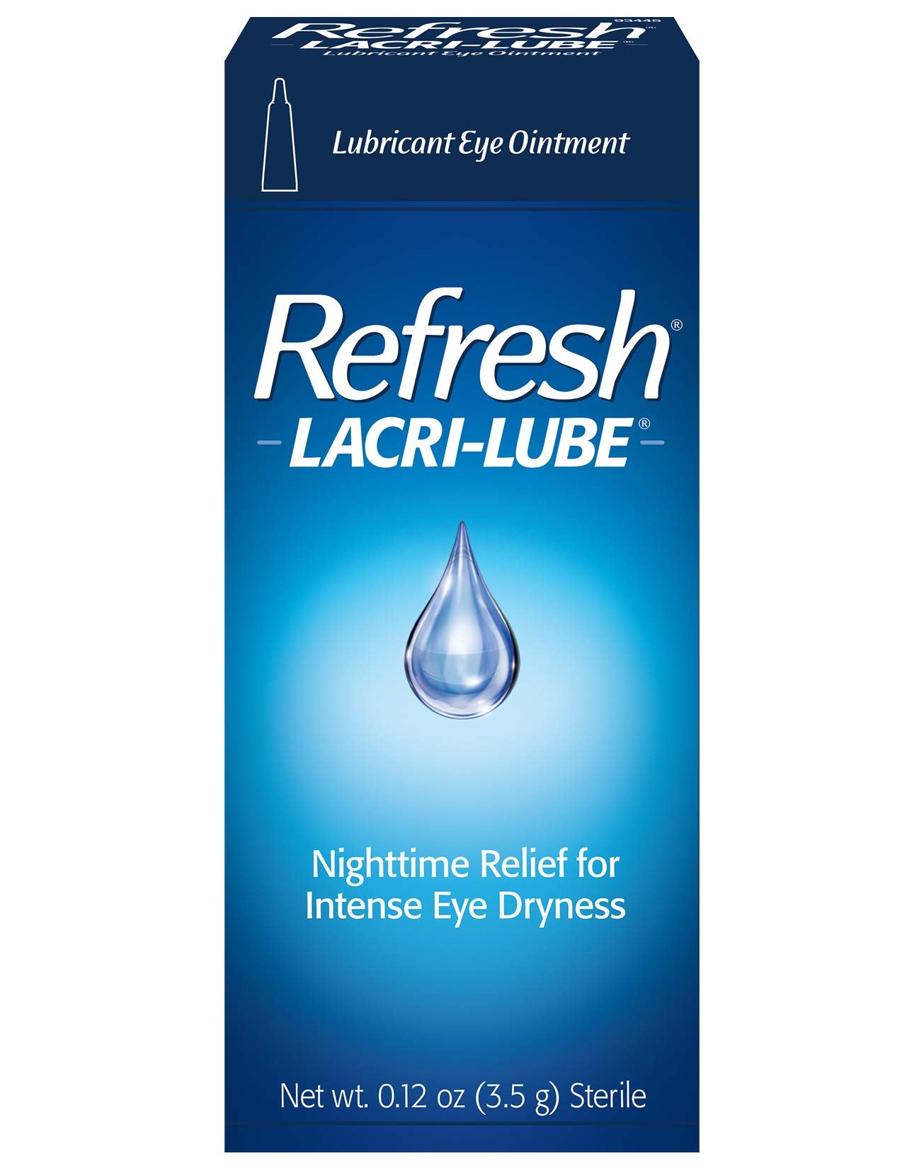 Refresh Lacri-Lube en entorno nocturno sugiriendo uso antes de dormir