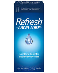 Refresh Lacri-Lube en entorno nocturno sugiriendo uso antes de dormir