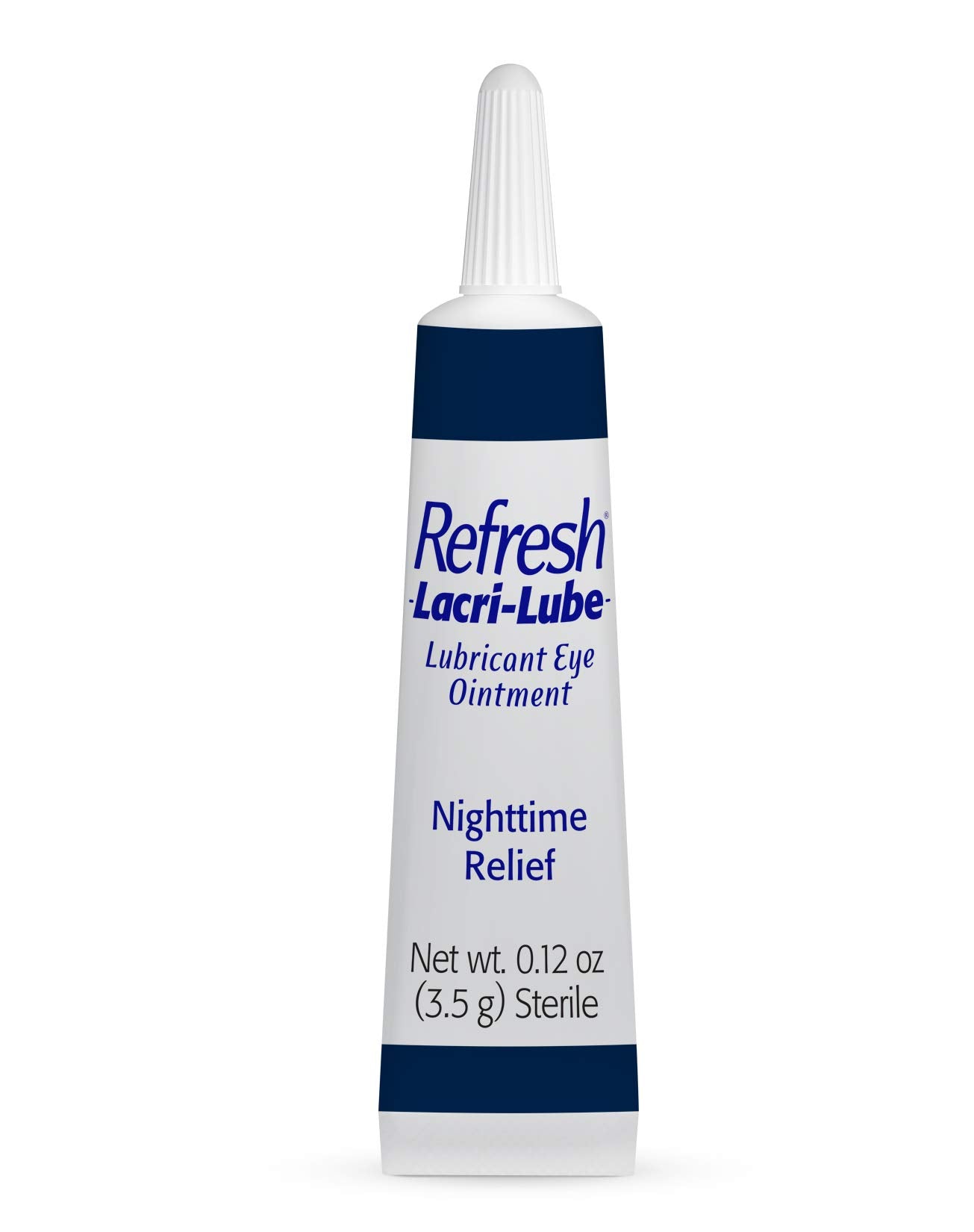 Refresh Lacri-Lube textura cremosa demostrando lubricación prolongada