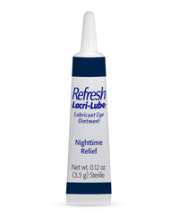 Refresh Lacri-Lube textura cremosa demostrando lubricación prolongada
