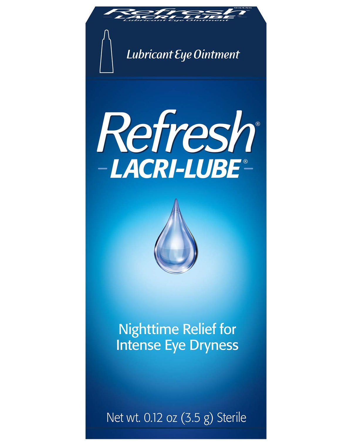 Refresh Lacri-Lube tubo frontal mostrando el envase y facilidad de uso