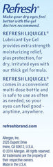 Mano aplicando gotas Refresh Liquigel para alivio inmediato