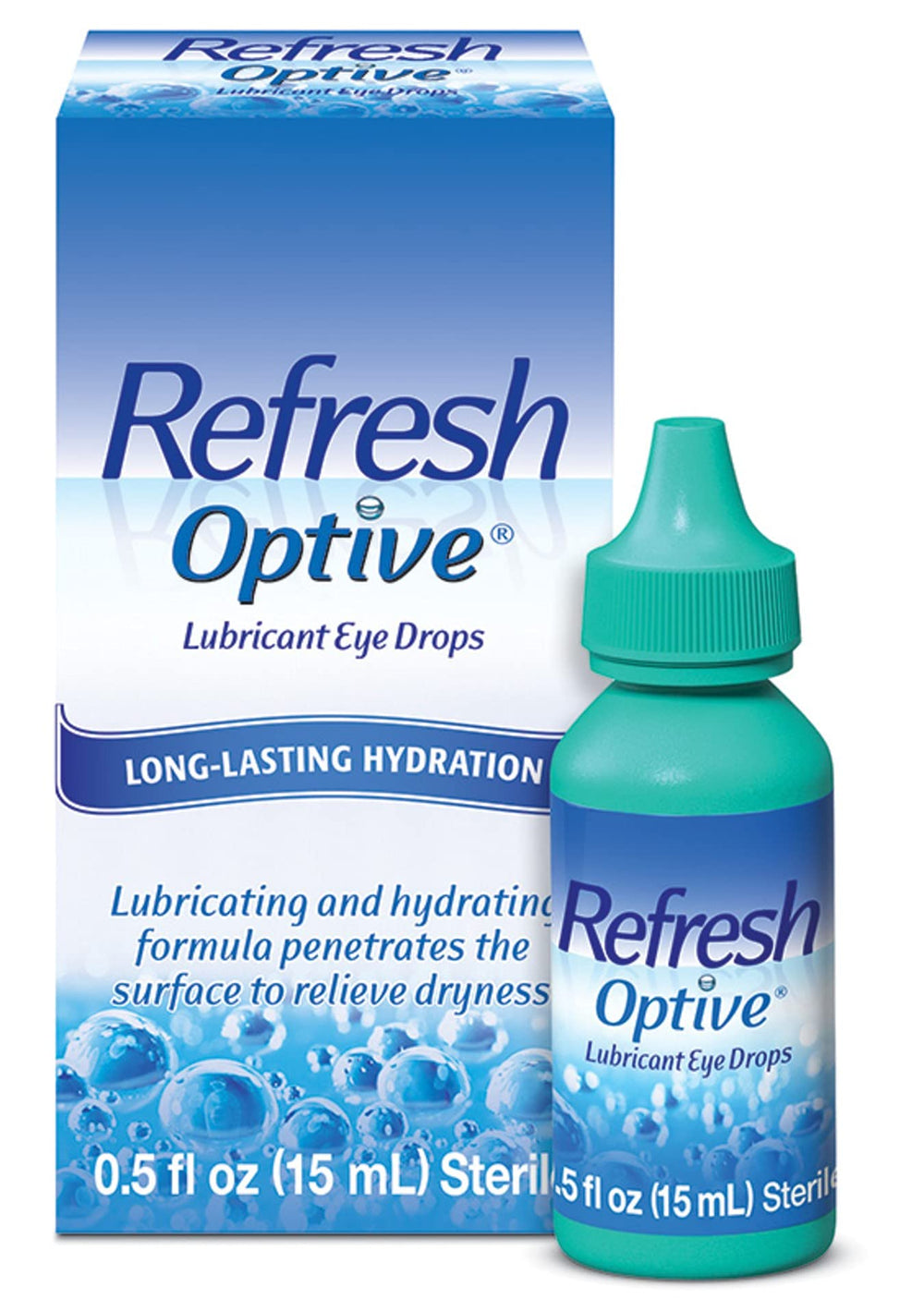 Refresh frasco frontal mostrando etiqueta y beneficio hidratante