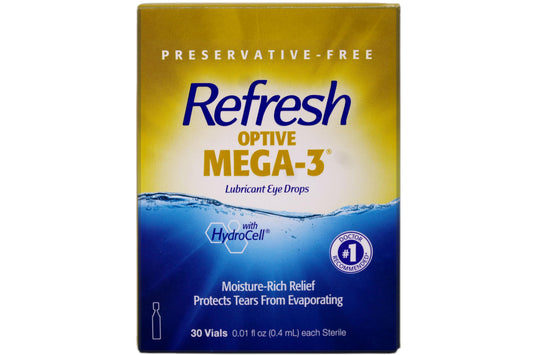 Refresh Optive vial monodosis detalle de textura y diseño seguro