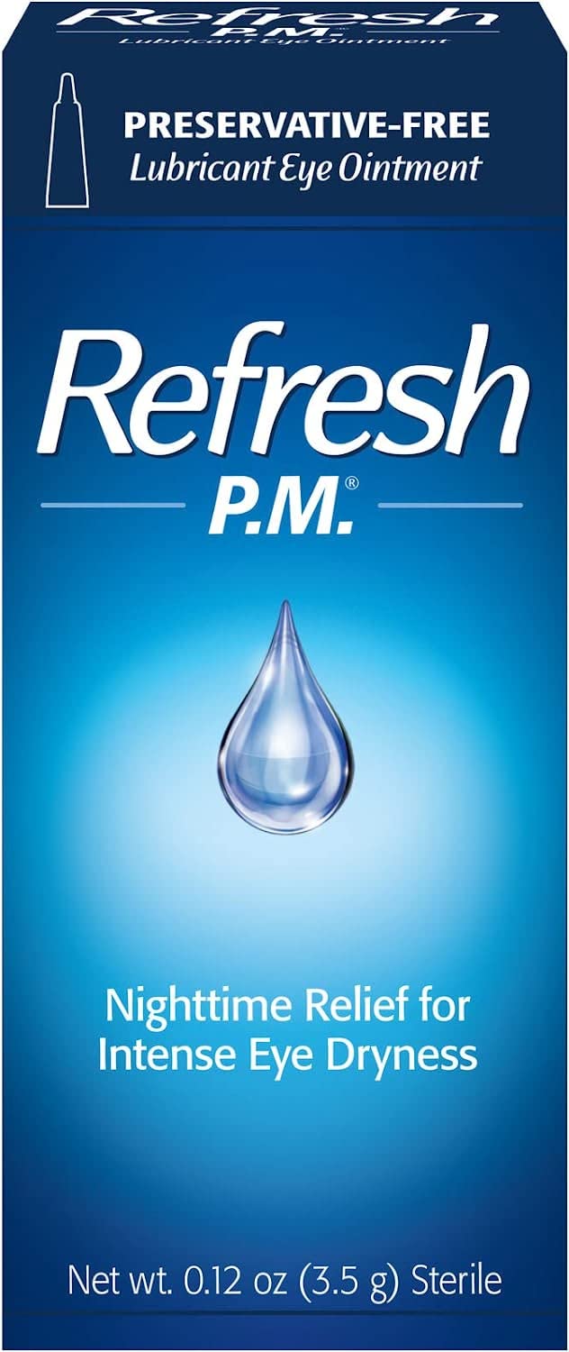 Refresh P.M frente del envase mostrando la marca y beneficio hidratante