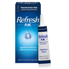 Refresh pomada frente del tubo mostrando la boquilla y tamaño práctico