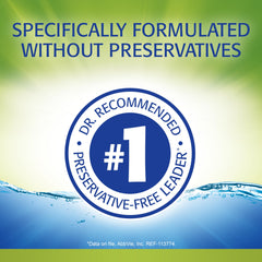 Refresh relieva pf gota sobre la yema que muestra lubricación protectora