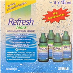 Refresh Tears varios frascos agrupados para disponibilidad prolongada