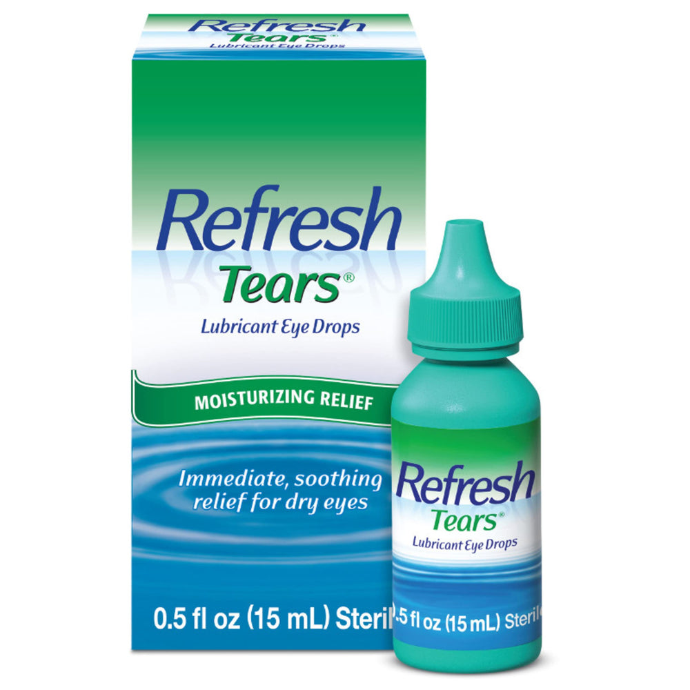 Refresh frasco frontal mostrando diseño y lectura clara para identificar producto