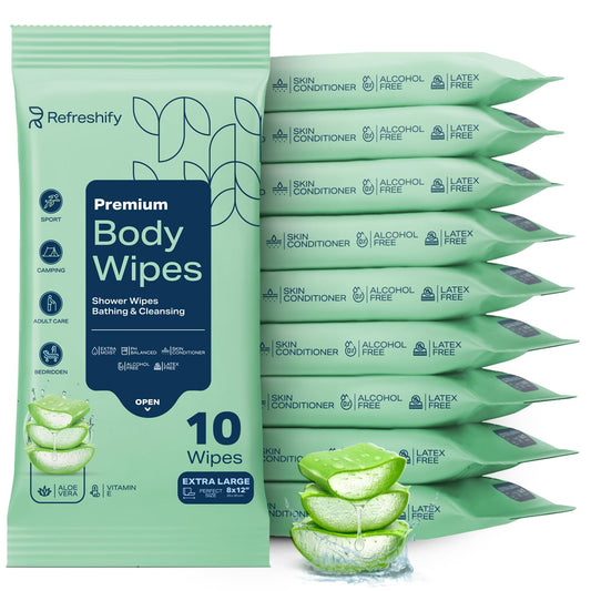 REFRESHIFY paquete frontal 10 bolsas resellables comodidad inmediata