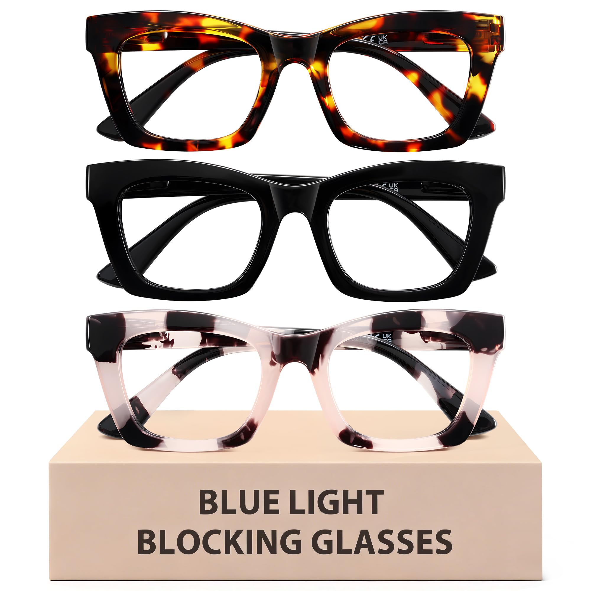 Reglaaly pack frontal con tres gafas para protección y estilo diario