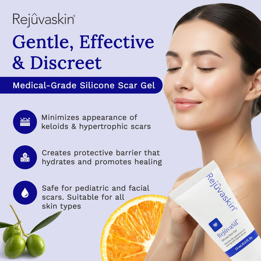 Rejuvaskin textura del gel RejuvaSil muestra acabado no graso