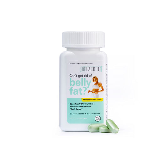 Relacore frasco frontal mostrando presentación y apoyo al estrés